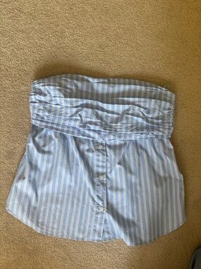 Zara Strapless Zipper Top Size L